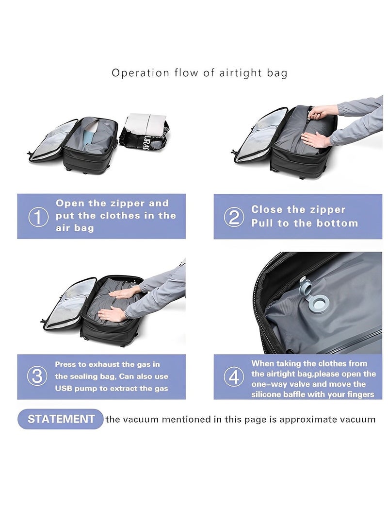 Skycare 60L Business Travel Waterproof Backpack, Multi-functional Large Capacity Expandable Computer Bag for Handheld or Shoulder Carry - Image 5