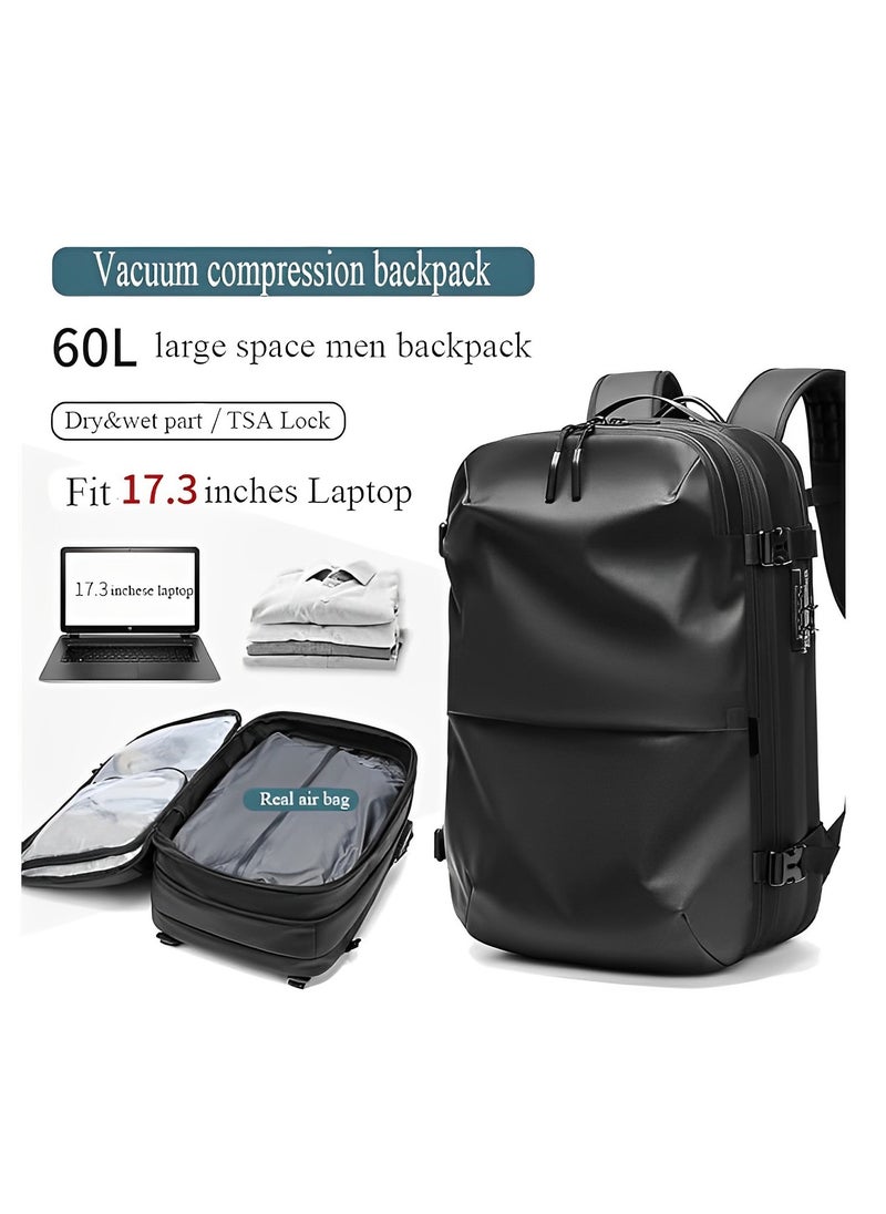 Skycare - Skycare 60L Business Travel Waterproof Backpack, Multi-functional Large Capacity Expandable Computer Bag for Handheld or Shoulder Carry - Image 1