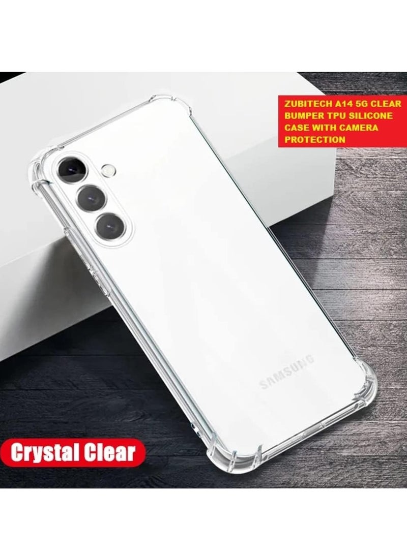 MIGOFAST - Samsung Galaxy A15 5G Clear Cover Case soft TPU Transparent Silicone Rubber Back Protective Case shock Absorbent Reinforced Corner - Image 1