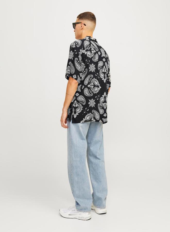 JACK & JONES Paisley Print Resort Collar Shirt  - Image 4