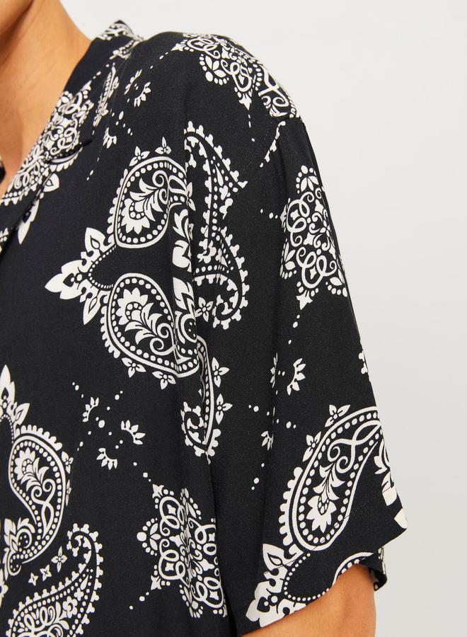 JACK & JONES Paisley Print Resort Collar Shirt  - Image 3