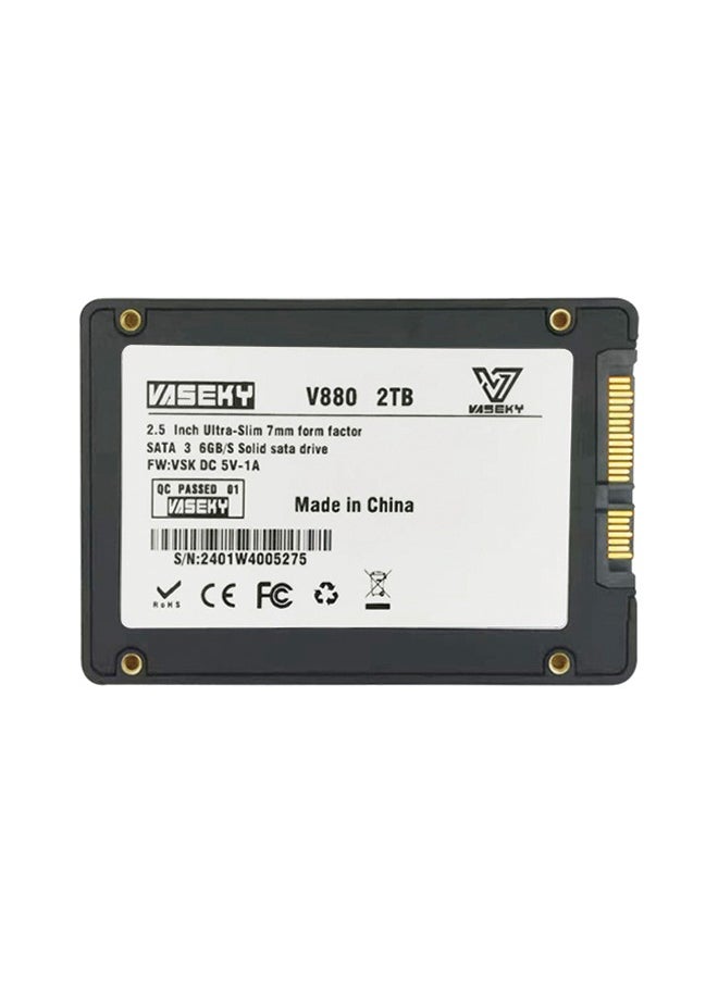 فاسكي Vaseky 2TB SSD - محرك أقراص الحالة الصلبة SATA3 العالمي مقاس 2.5 بوصة لأجهزة الكمبيوتر المحمولة وأجهزة الكمبيوتر المكتبية  - Image 1