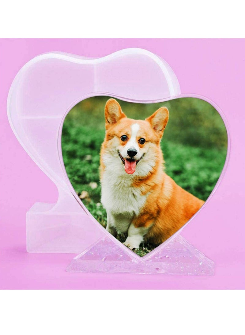 SOLARAE Photo Frame, Epoxy Resin Mold, Large Heart Picture Frame Silicone Molds, Storage Box Silicone Mold Keep Countertop Neat for Home Decoration, DIY Crafts, and Handmade Gifts - Image 2
