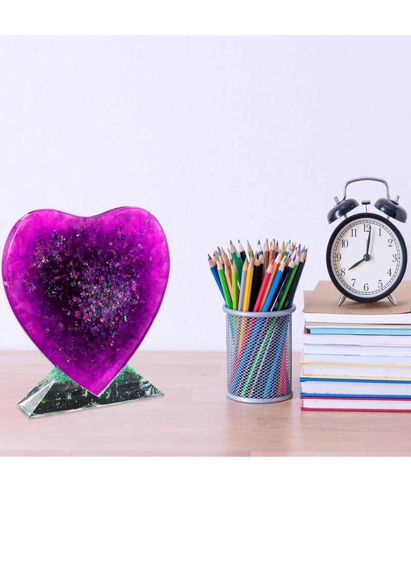 SOLARAE Photo Frame, Epoxy Resin Mold, Large Heart Picture Frame Silicone Molds, Storage Box Silicone Mold Keep Countertop Neat for Home Decoration, DIY Crafts, and Handmade Gifts - Image 3