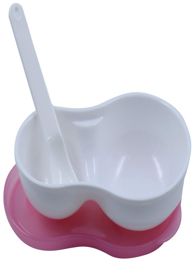 BCARE Bpa-Free Food Dish Feeding Bowl with Spoon Set for Newborn Baby Grinding Box Toddler Infants Kids 6-12 Months Pack of 1 (Pink) - Image 3