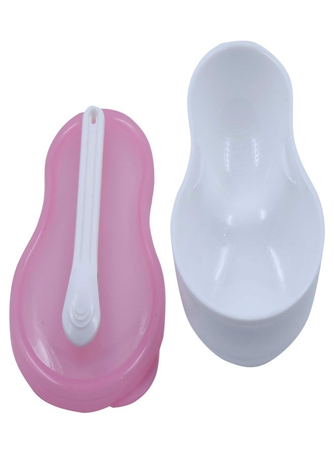 BCARE Bpa-Free Food Dish Feeding Bowl with Spoon Set for Newborn Baby Grinding Box Toddler Infants Kids 6-12 Months Pack of 1 (Pink) - Image 2