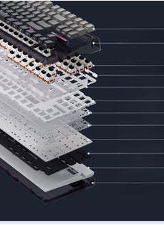 AULA 87 Key Mechanical Keyboard - Gasket Structure - Full Key Hot Swappable - RGB Lights - Wireless Bluetooth Connection - Gaming Keyboard And Office Keyboard  - Image 2