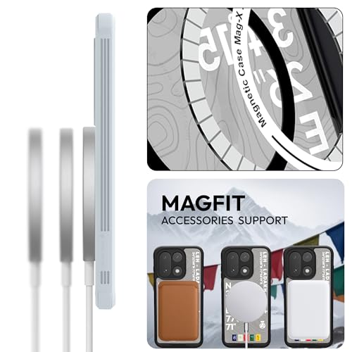 KAPAVER Mag-X Sandstone Back Cover Case Compatible with MagSafe, Magnetic Case for OnePlus 15 (Mag-X Leh-Ladakh Black) - Image 4