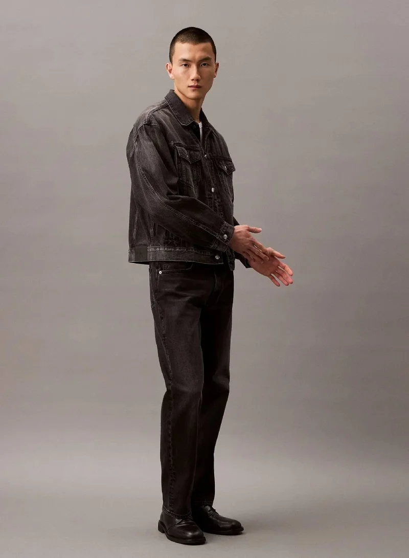 Calvin Klein Jeans BLACK FOG 90'S Denim Jacket for Men | Best Price UAE