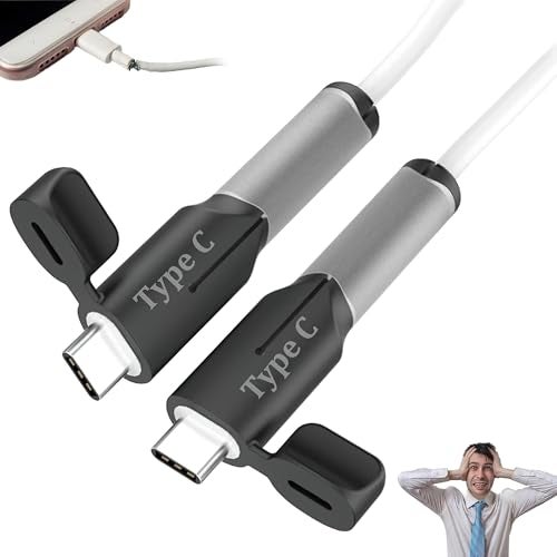 ACMUST Silicone Charger Cable Protector, Useful Cord Sleeve for Daily Life, Safety Cover for iPhone and Android Phone Charging Cables, Cool Mobile Accessories and Gadgets (Type C to Type C) - Image 1