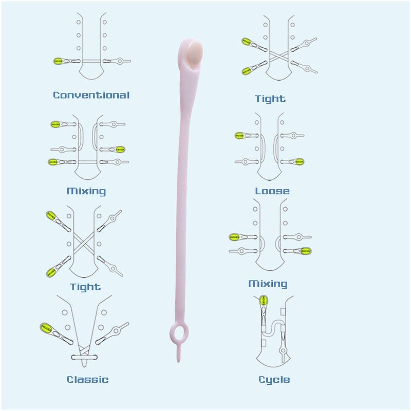 Lify Performance One-Size Fits All No Tie Elastic Shoelaces (14 Loops Shoelaces, Works in all shoes) - Image 3
