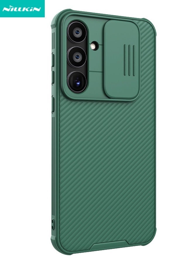 Nillkin Samsung Galaxy A55 Case, Slide Camera Case Design, 360° Full Body Coverage Shockproof Phone Back Cover, Anti-Fall Anti-Scratch Anti-fingerprint Protective Case for Samsung Galaxy A55 5G, Green - Image 1
