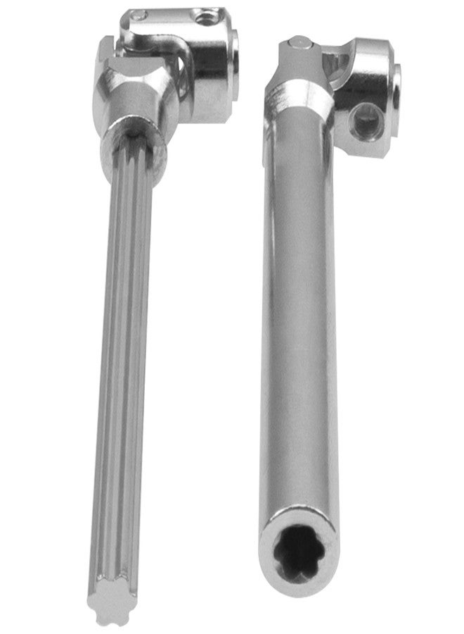 Vgoohobby 2Pcs Vgoohobby Universal Drive Shaft RC Crawler Driveshaft Compatible with Traxxas TRX4 Axial SCX10 AXI03007 Redcat Gen7 RC4WD D90 TF2 1/10 RC Crawler Car (Silver,129-179mm) - Image 4