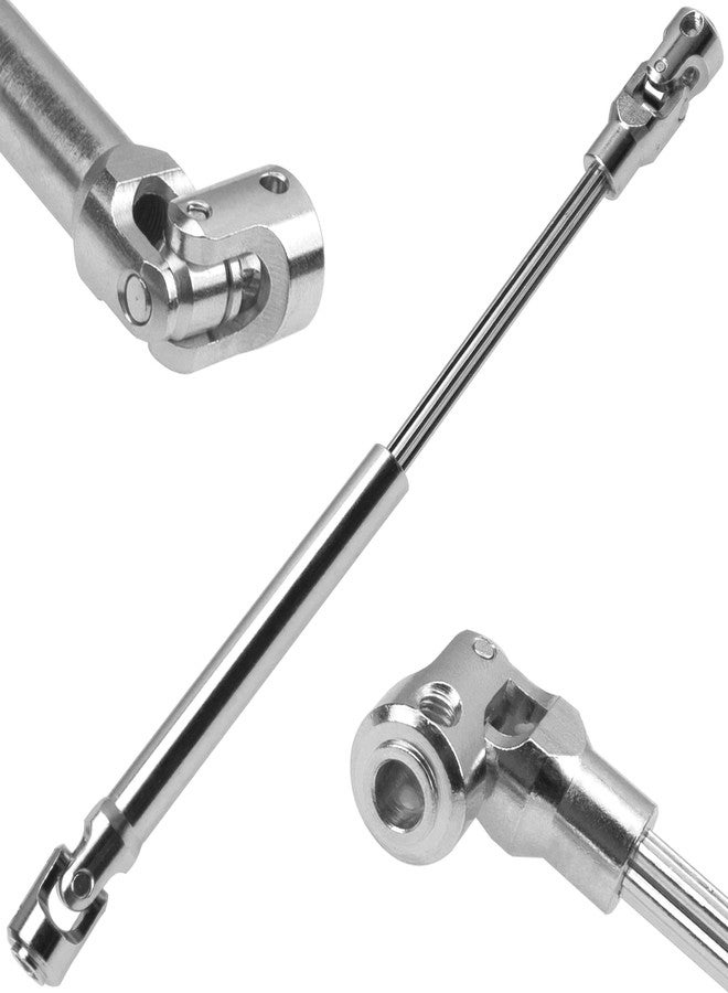 Vgoohobby 2Pcs Vgoohobby Universal Drive Shaft RC Crawler Driveshaft Compatible with Traxxas TRX4 Axial SCX10 AXI03007 Redcat Gen7 RC4WD D90 TF2 1/10 RC Crawler Car (Silver,129-179mm) - Image 3