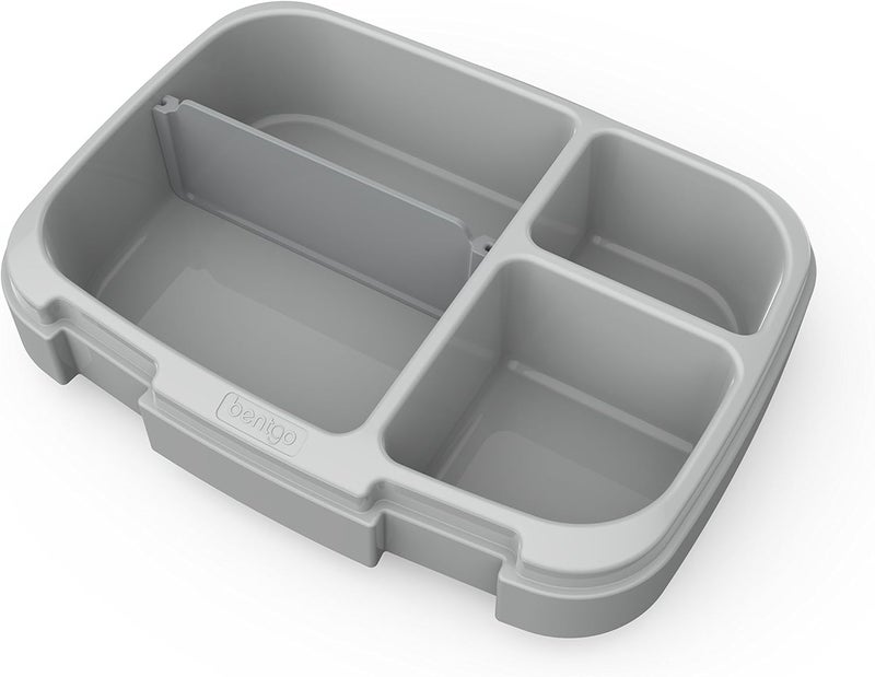Bentgo Fresh Tray Gray with Transparent Cover  Reusable BPAFree 4Compartment Meal Prep Container with BuiltIn Portion Control for Healthy AtHome Meals and OntheGo Lunches - Image 5