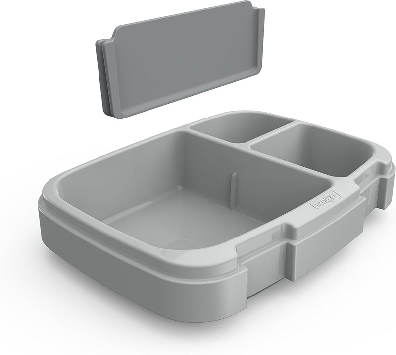 Bentgo Fresh Tray Gray with Transparent Cover  Reusable BPAFree 4Compartment Meal Prep Container with BuiltIn Portion Control for Healthy AtHome Meals and OntheGo Lunches - Image 4