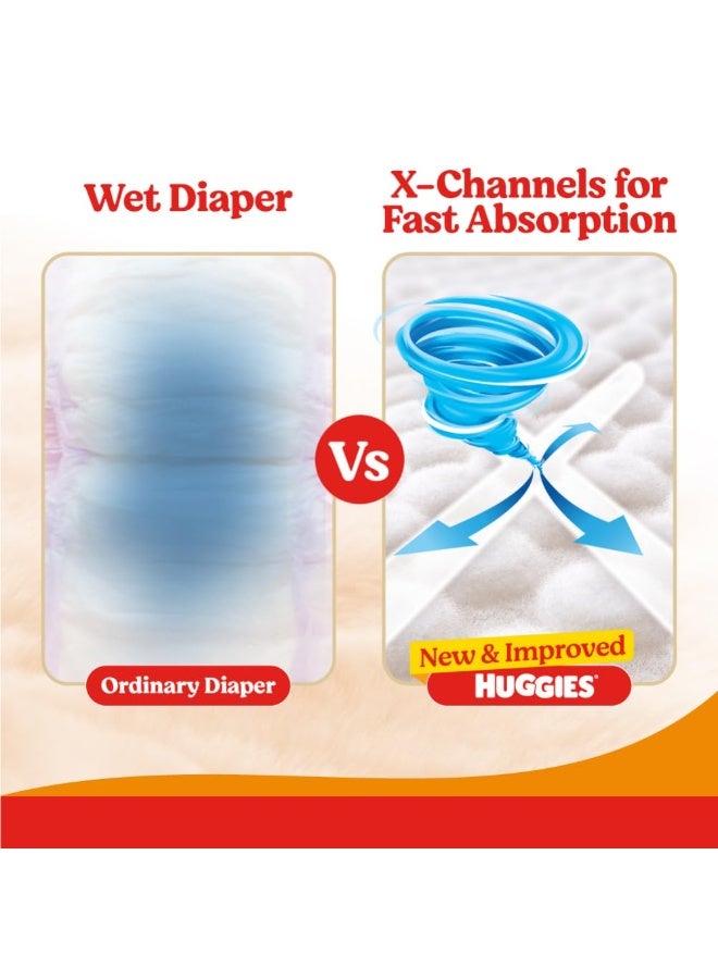 Huggies Comfy Pants Baby Diaper, Small (S) Size (4-8Kgs), Pack of 126 (42 count, Pack of 3) - Image 4