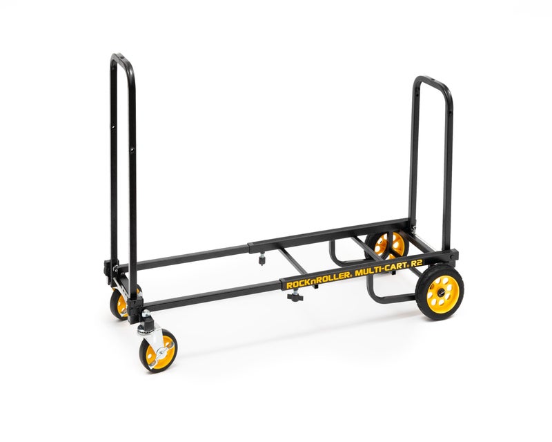 Rock-N-Roller R2RT (Micro) 8-in-1 Folding Multi-Cart/Hand Truck/Dolly/Platform Cart/26" to 39" Telescoping Frame/350 lbs. Load Capacity, Black - Image 1