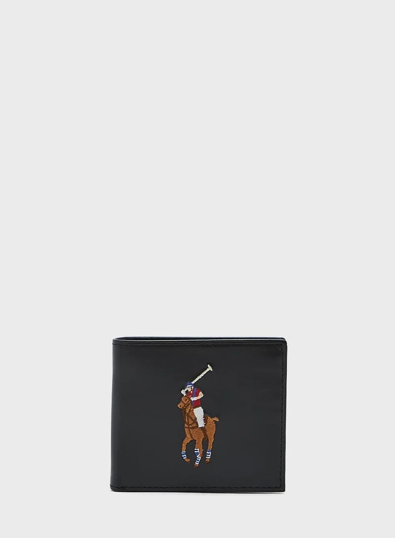 POLO RALPH LAUREN Big Pony Leather Billfold Coin Wallet