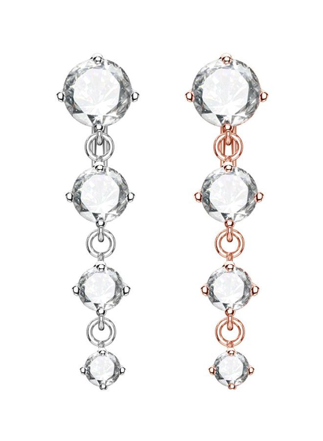 2-Piece Stone Studded Dangling Belly Rings