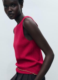 MANGO Fine Ribbed Knit Top  - Image 3