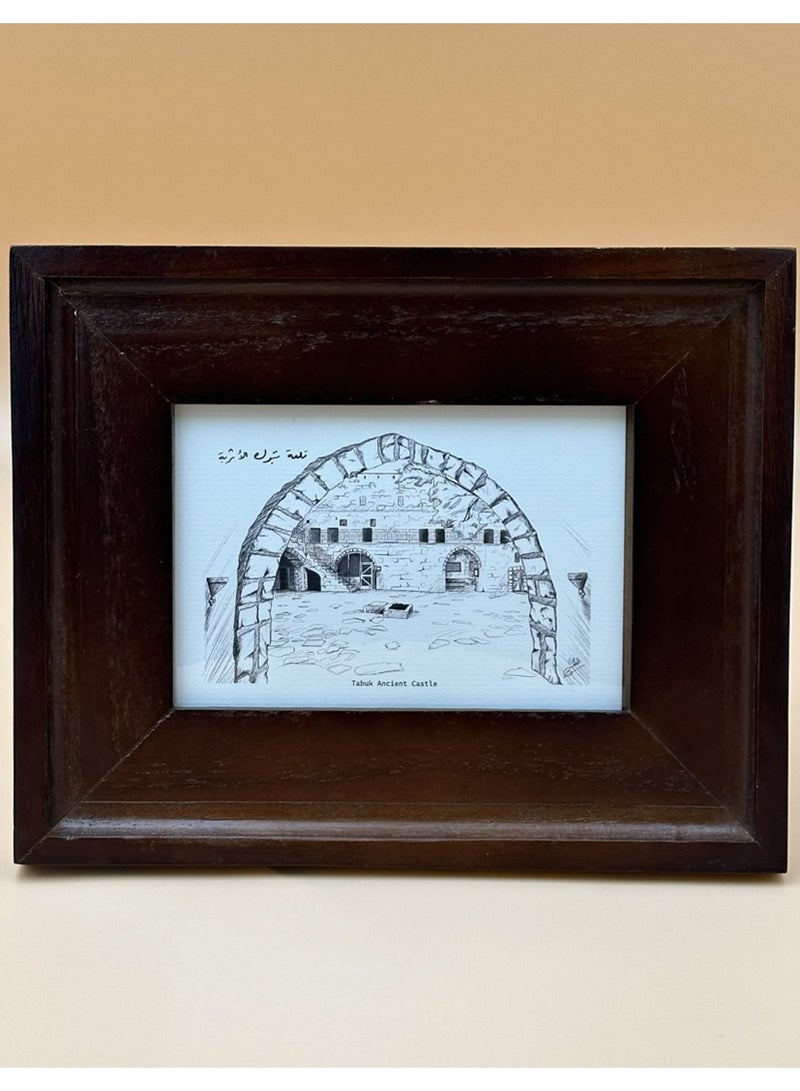 JAL Gift Shop Luxury Frames of Saudi Arabia’s Historic Landmarks – Tabuk Castle - Image 1