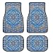 EOHMAK Car Floor Mats NonSlip Automotive Floor Mats AllWeather Front Rear Car Floor Foot Mat Sets of 4 Pieces Foot Mats Rugs Carpet for Car Trucks SUV Sedans Blue - Image 2