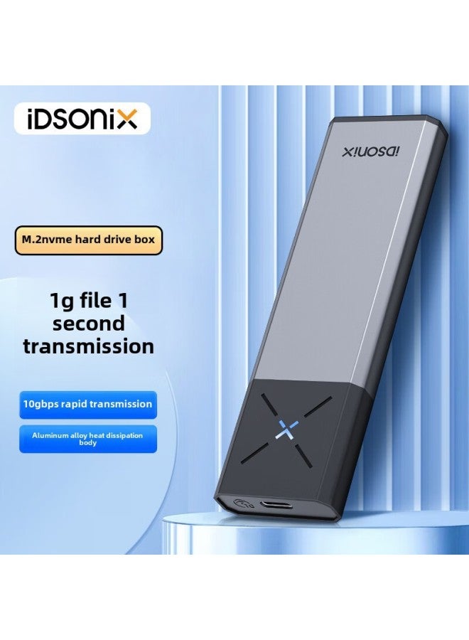 صندوق القرص الصلب المحمول IDSONIX M.2 NVMe من النوع C3.2 واجهة خارجية SSD صندوق محرك الحالة الصلبة ملحقات الكمبيوتر الرقمية - اللون: 【NVME + NVME】 صندوق قرص صلب مستقل مزدوج القرص - Image 2