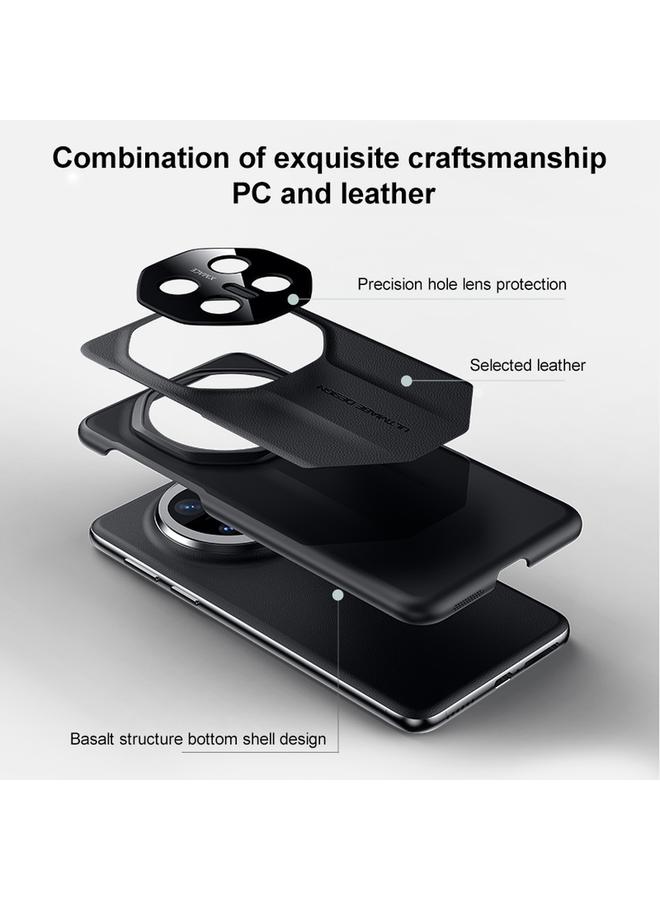 Zaboon Case For Huawei Mate 70 RS Ultimate Imitation Ultimate Design PC Hybrid Plain Leather Phone Case - Image 5