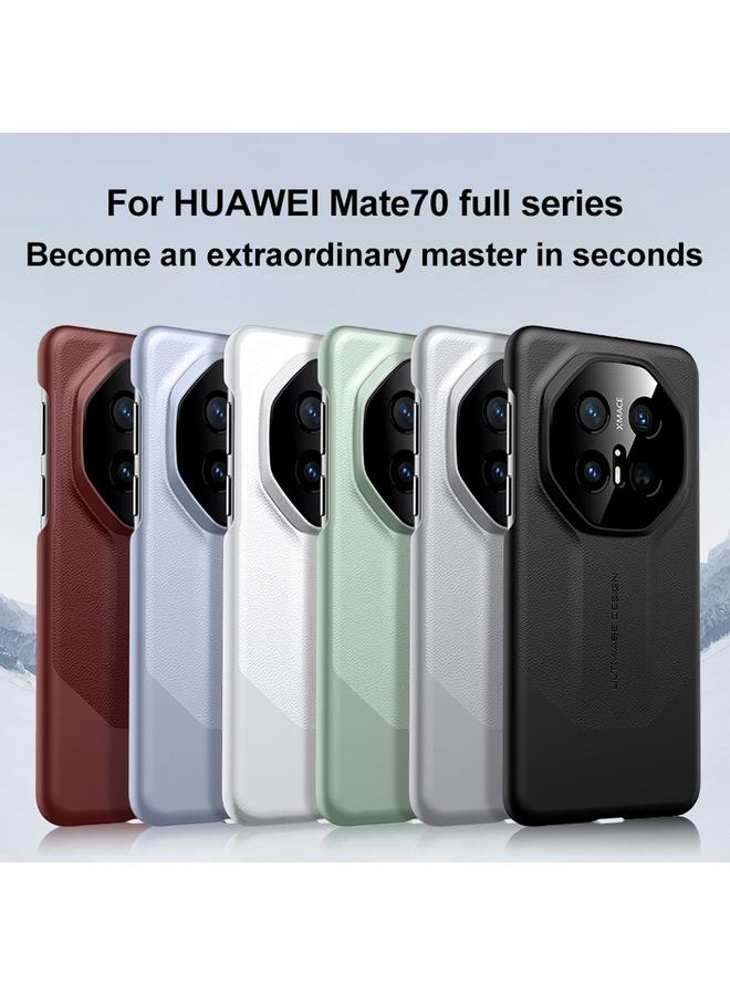Zaboon Case For Huawei Mate 70 RS Ultimate Imitation Ultimate Design PC Hybrid Plain Leather Phone Case - Image 2
