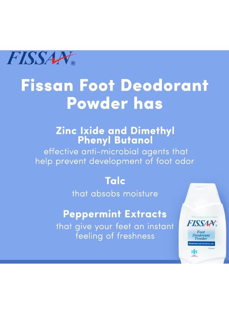 fissan Visan Foot Deodorant Powder, 50g, Refreshing  - Image 3