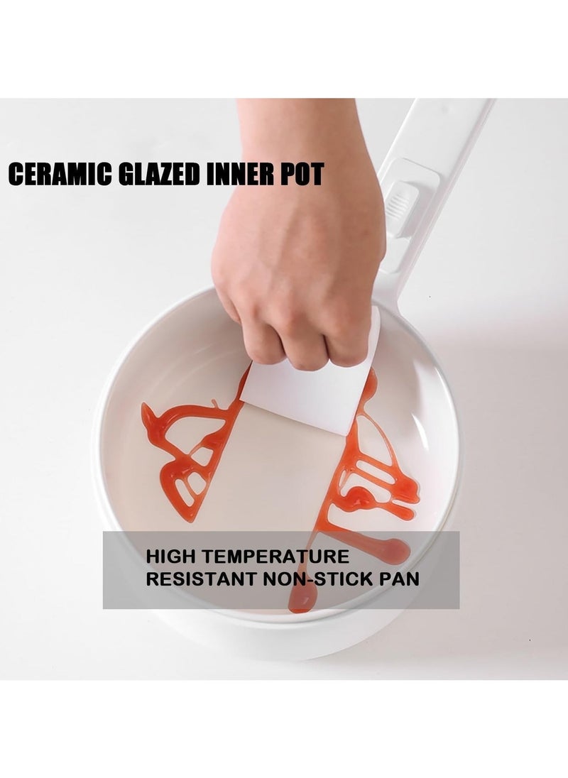 Denx 2L Electric Hot Pot With Steamer & Temperature Control, Non-Stick Electric Cooker Shabu Shabu, Electric Skillet, Frying Pan, Electric Saucepan, For Noodles, Egg, Steak, Oatmeal And Soup - Image 5