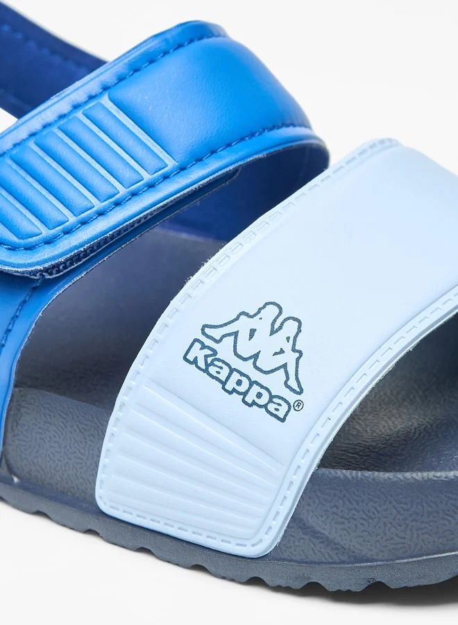 Kappa Boys' Colourblock Floaters with Hook and Loop Closure