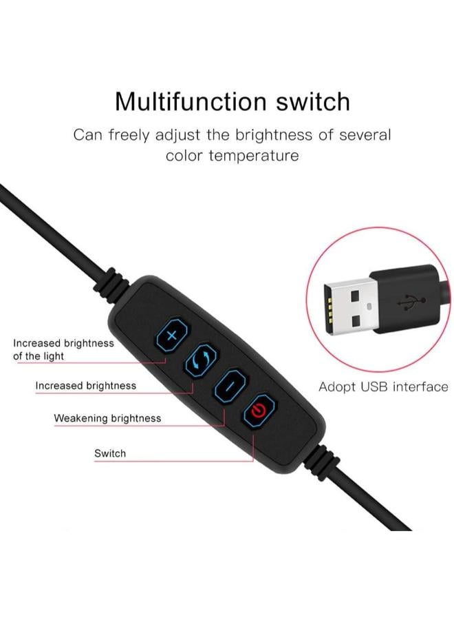 8 inch LED Selfie Ring Light with Long Arm Clip  For Mobile & Camera - Image 4