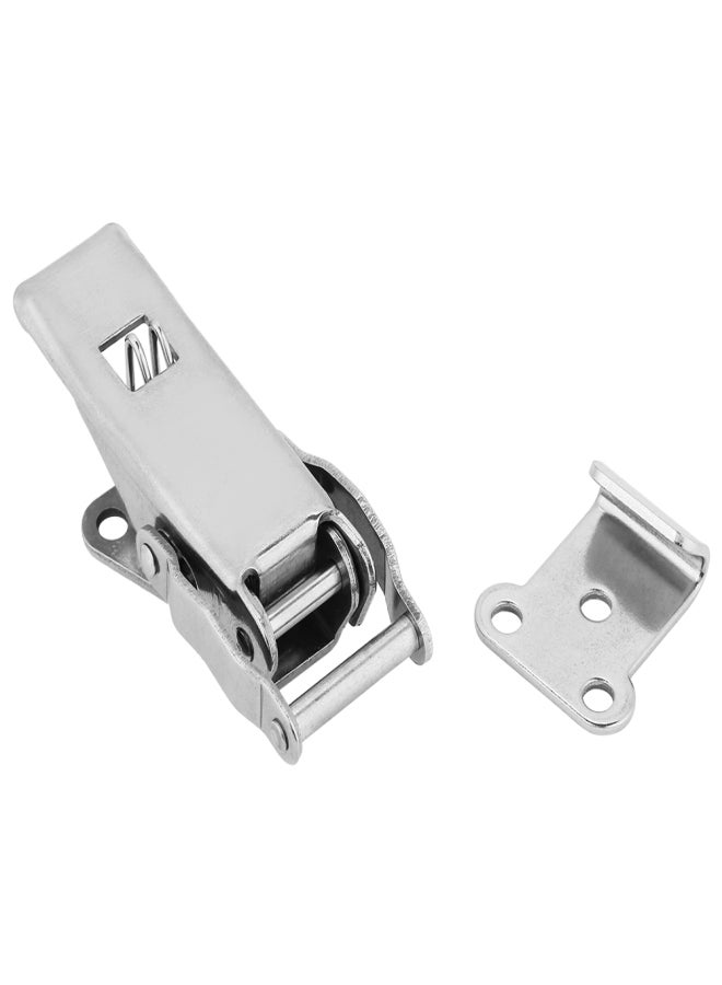 Stainless Steel Hardware Cabinet Case Spring Loaded Latch Catch Toggle Hasp - Image 4
