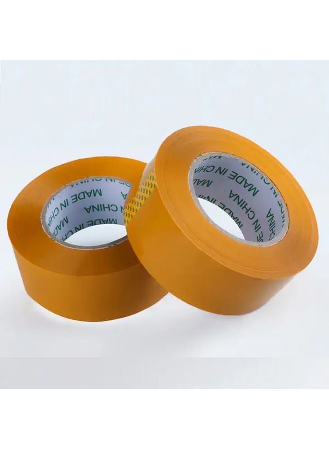 شريط التغليف الأصفر بعرض 1.73 بوصة وطول 142 ياردة، ذو لاصق قوي للشحن - Image 2