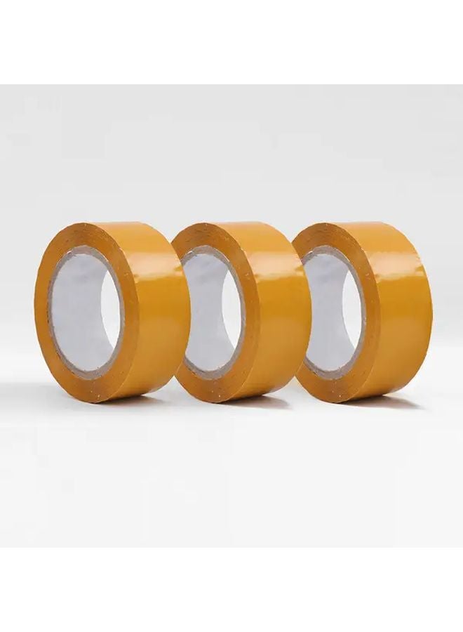شريط التغليف الأصفر بعرض 1.73 بوصة وطول 142 ياردة، ذو لاصق قوي للشحن - Image 3