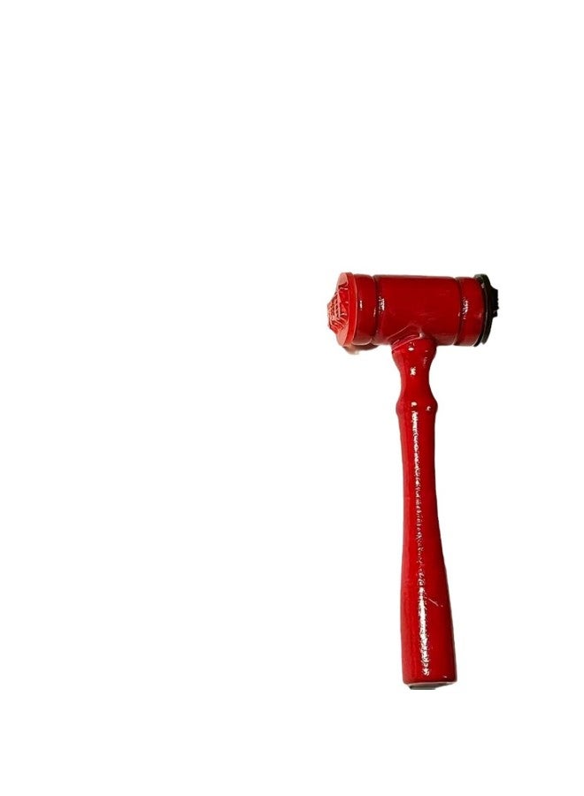 Creative Guilty And Innocent Judge Hammer Seal Homemade Funny Student Hand Account Seal Decorated With Printing Material-Color:Red - Image 5