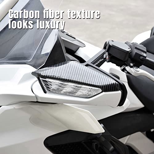 VEISUTOR Rearview Mirror Trim Kit for Goldwing GL1800 Front Carbon Fiber Pattern Rear View Mirror Trim Cover Decoration for Honda Gold Wing 1800 GL1800 20182020 Accessories - Image 3
