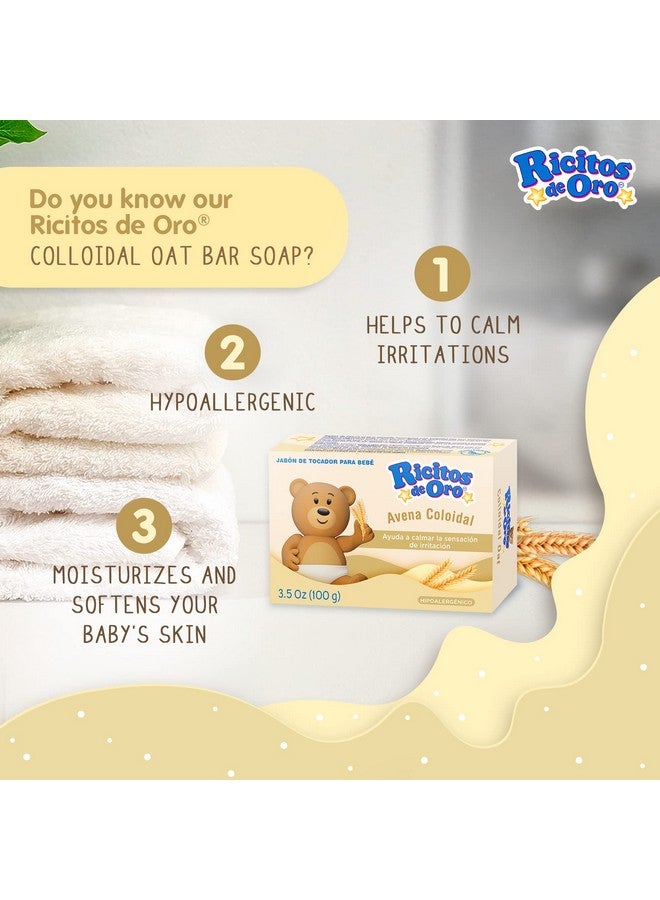 Ricitos de Oro Baby Shampoo and Body Wash, Formula with Oats and Vanilla, Hypoallergenic, Tear-Free Body Wash and Shampoo, 2-Pack of 13.5 Fl Oz Each, 2 Bottles - Image 4