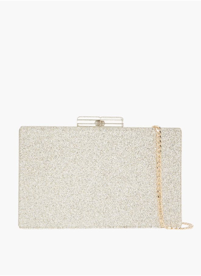Celeste Women's Embellished Clutch with Detachable Chain Strap and Clasp Closure  - Image 1