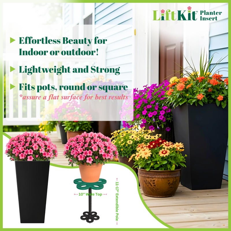 Lift Kit Planter Insert Tall Tapered Plant Riser Fill Bottom of Tall Flower Pots and Large Plant Containers | Indoor and Outdoor (11-17â€ Rise, 6" Base, 10" Top) - Image 5