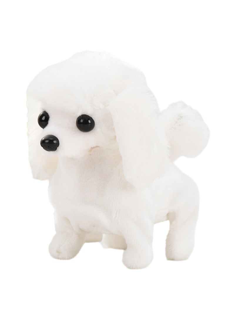 White Poodle Electronic Plush Stuffed Animal Interactive Puppy Touch Control, Electronic Dog Pet, Robot Toy, Animated Toy Dog ​​For Kids Baby  - Image 1