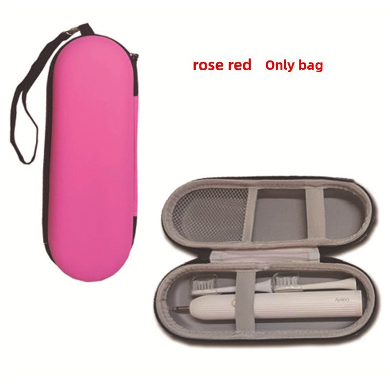 1 x 5 pcs Electric Toothbrush Travel Case for Braun Philips rose red