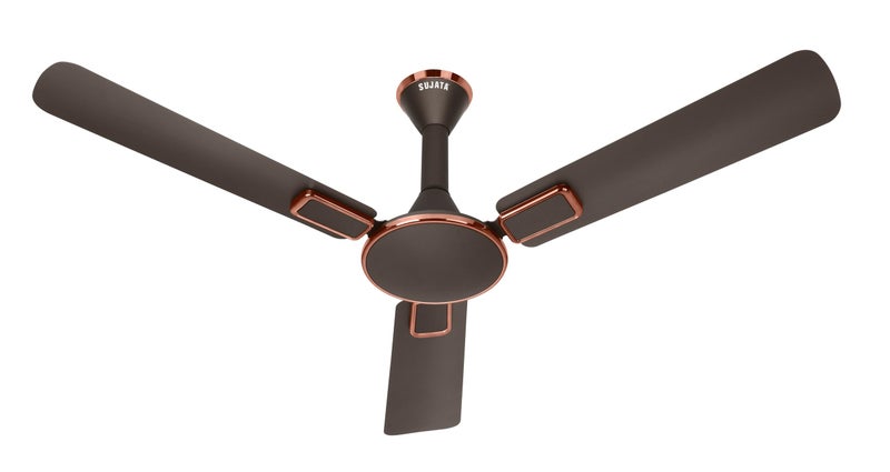 Sujata Ceiling Fan | 100% Copper Winding | 5-Year Warranty | Decorative Ceiling Fan for Living Room/Bedroom | Powerful Airflow | BEE Star Rated | Impresso ES18 (Matt Bronze Copper) - Image 5