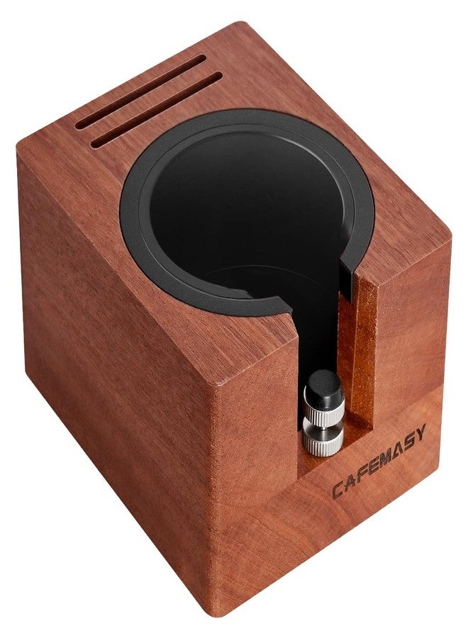 CAFEMASY Espresso Tamping Station Wood 54mm-51mm - Natural Walnut Portafilter Holder Coffee Tamper Station Espresso Tools Puck Screen Organzier Espresso Machine Accessories - Image 1