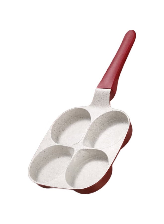Ssn Egg Frying Pan, Egg Cooking Tool, Four-hole Frying Pan, Maifanshi Color Four-hole Pan, Non-stick Pan, Breakfast Frying Pan, Egg And Burger Pan - Image 1