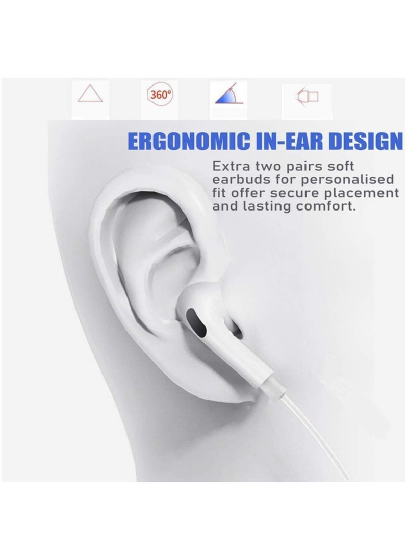 ELTRAZONE - Lighting Wired Earphone Connector (Built-in Microphone & Volume Control) in-Ear Stereo Headphone/Headset Compatible with iPhone 12/SE/11/XR/XS/X/7/Plus/8/Plus - Image 1