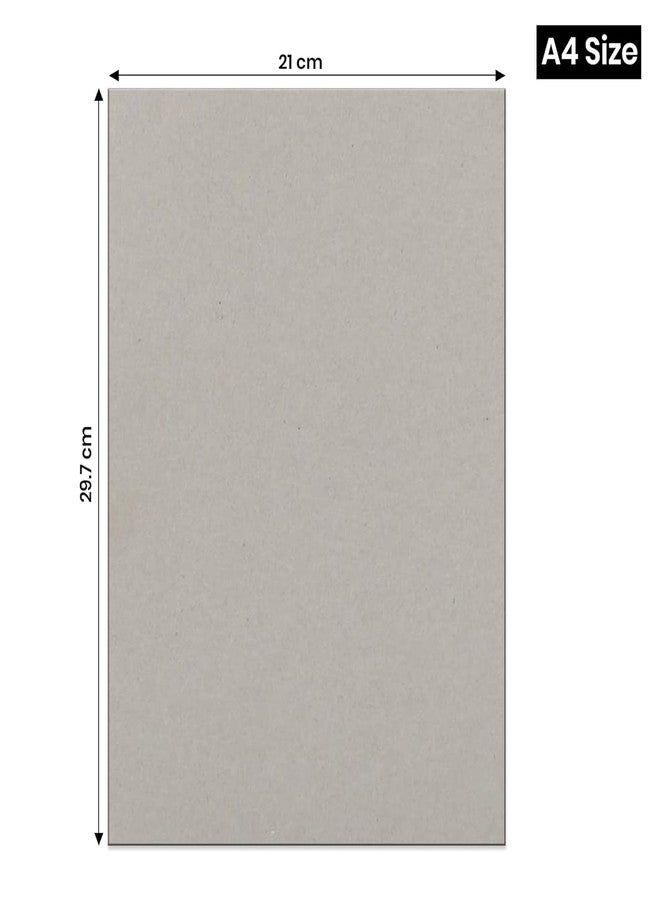 Paraspapermart A4 Grey Board 2mm (800 GSM) Thickness Pack of 5 Fine Finish Board - Image 3