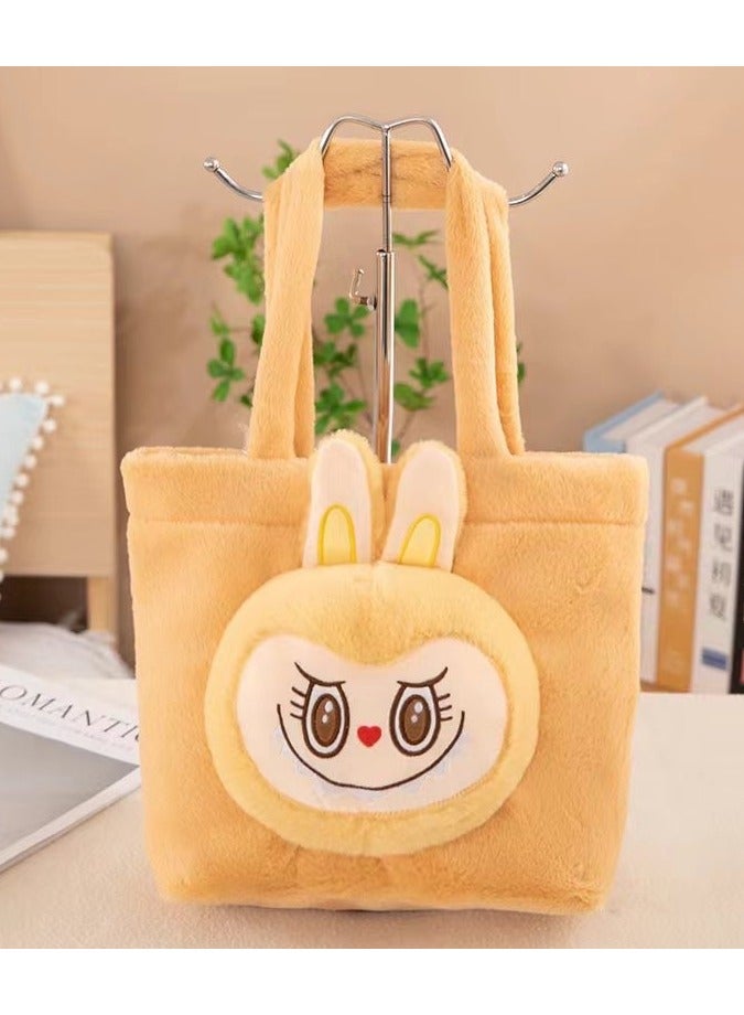 لابوبو حقيبة كتف مائلةحقيبة ظهر كرتونية حقيبة دمية محشوة للنقودحقيبة مدرسية مزدوجة الأشرطة